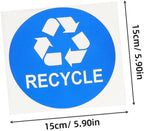 8pcs Trash Can Stickers for Easy Waste Sorting Self-Adhesive Rubbish Bin Labels - Image 2