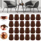 24PCS Upgraded Silicone Chair Leg Floor Protectors for Hardwood