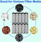 AQUANEAT 10pcs Aquarium Filter Media Bags, Fish Tank Coarse Mesh Bags - Image 4