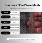 10 Mesh 304 Stainless Steel Wire mesh 23.5 in. x 10 ft.