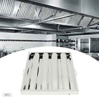 6Pcs Hood Filters 430 Stainless Steel Baffle Filter (19.5W x 24.5H)