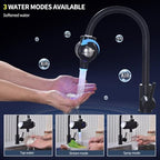 HOMELODY Water Filter for Sink Faucet 3.0 - Upgraded LED Display 3000-4000L Faucet Mount Water Tap Filter Reduces Lead Chlorine Heavy Metals, Faucet Water Filter Fits Most Standard US Faucets - Field & Pure