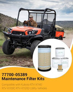 7700-05389 Maintenance Filter Kit Compatible with Kubota RTV - Field & Pure
