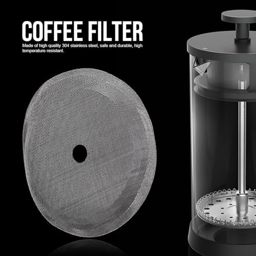 Coffee Filter Mesh, 5Pcs 304 Stainless Steel Coffee Filter Portable Detachable Coffee Pot Mesh Filter Accessory For Family Coffee Making Tool (Small-350ml) - Field & Pure