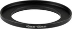43-55mm Metal Step-Up Ring Adapter Compatible - Image 3