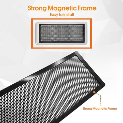 Floor Register Vent Cover, 4"x10" Magnetic Air Vent Screen Mesh Covers