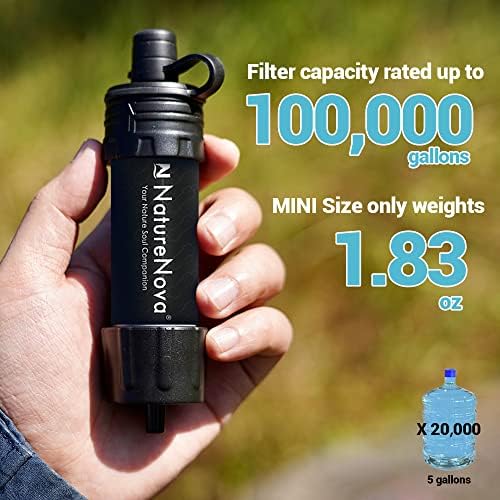 Mini Water Filter NatureNova Portable Emergency Water Filtration