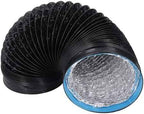 7" Dryer Vent Exhaust Hose, 6.56ft Flexible Insulated Air Ducting, PVC Aluminum Foil Ventilation Duct, for Kitchen Greenhouse