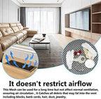 6 Pack 4"x12" Floor Register Trap Cover Screen Air Vent Cover Mesh Filter for Home Floor Register Net Trap