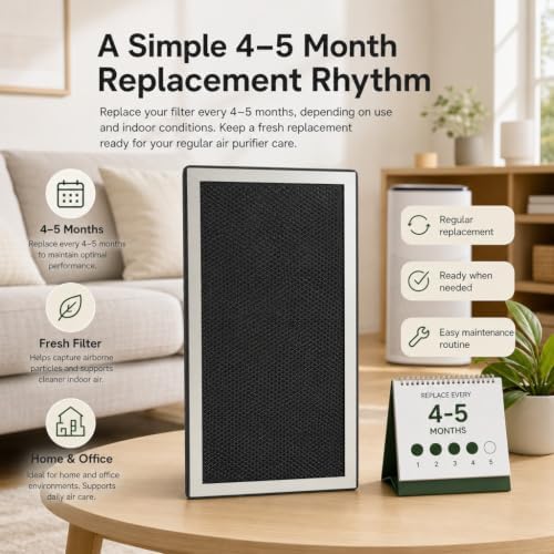 Replacement H13 Filte Compatible with Membrane Solutions MS18 Air Purifier - Field & Pure