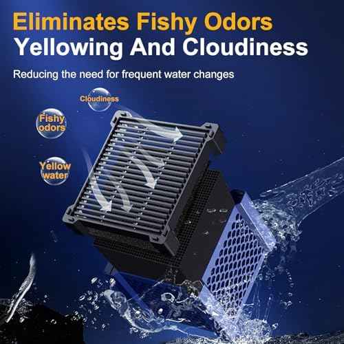 Pure Cube Water Trough Filter 2.0, Super‑Strong Filtration Aquarium Water Trough Purifier Cube for Horse, Livestock, Fish Tanks & Ponds