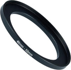 46mm to 58mm Step-up Adapter Rings Filter Adapter Black Metal Step Down Filter by Unknown