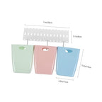 1set Wall-Mounted Sorting Trash Bin Space-Saving Recyclable Garbage Bins - Image 7