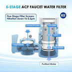 Vortopt Faucet Water Filter for Sink, T1 Rapid Flow, NSF Certified.