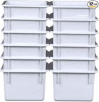Wood Designs Cubby Storage Bin, Heavy Duty Plastic Containers