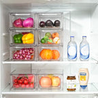 Clemate 8Pack Stackable Kitchen Storage Organizer,Pantry Organizers