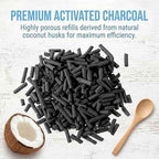 Odor Absorbing Activated Charcoal Filter Refills 2-Pack(2 Lbs/930g)