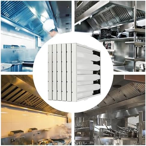 6Pcs Hood Filters 430 Stainless Steel Baffle Filter (19.5W x 24.5H) - Field & Pure