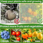 7.8 x 7.8 ft Large Fruit Tree Netting Cover with Zipper and Drawstring,Garden Insect Netting Plant Cover Transparent Bird Plant Barrier Flower Fruit Mesh Screen for Preventing Deer Squirrel Bugs