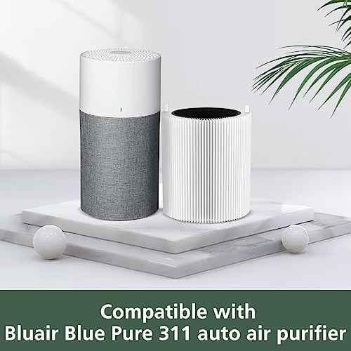 2 Pack Blue Pure 311 Auto Replacement Filter for Blueair Blue Pure 311 Auto