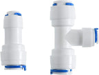 3/8-inch x 1/4-inch 6 pcs T and 6 pcs I Tube Quick Push in Connector - Image 2
