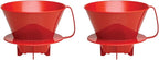 Fino Pour-Over Coffee Brewing Filter Cone, Number 4-Size, Brews 8 to 12-Cups by Fino
