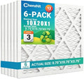 (6 Pack) 10x20x1 Air Filter, MPR 1900 & FPR 10, MERV 13 Pleated Air