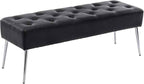 DUHOME Button-Tufted Ottoman Bench, Upholstered Bedroom Benches Footrest Stool