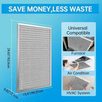 UBeesize 16x25x1 Reusable Electrostatic Air Filter HVAC AC Furnace Filter,MERV 8,Washable, Lasts a Lifetime,Permanent Air Filter,Breathe Fresher,Home And Office(Actual Size:15.5x24.65x0.82 Inch)