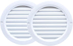 VENTS-US - 4" White Round Plastic Vent Cover - Compatible with 4 Inch Diameter - Image 7