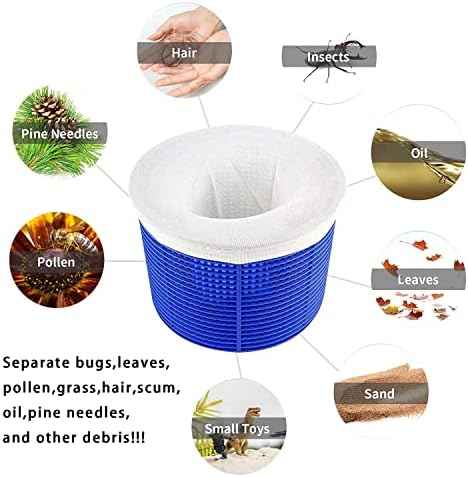 100 Pack Pool Skimmer Socks, Pool Filter Socks Works Perfect with Pool Skimmer for Inground and Above Ground Pool Skimmer Basket/ Hot Tub Filter, Ultra Fine Mesh Socks Filter Debris and Leaves