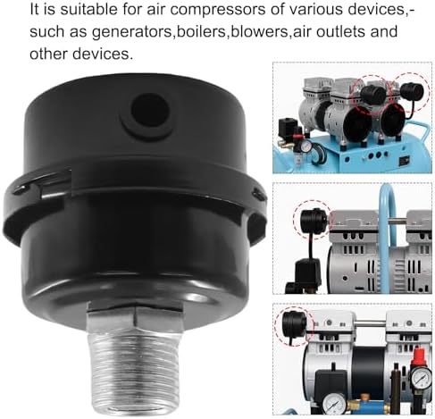 2 Pcs Air Compressor Silencer, 1/2" Thread, 20mm - Field & Pure