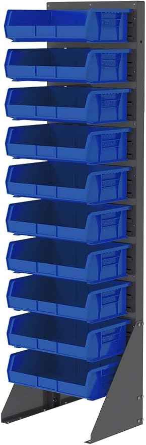 Akro-Mils 30255 AkroBins Plastic Storage Bins, Space-Saving Stackable Bins