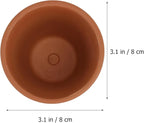 5pcs Red Clay Succulent Pots - Image 2