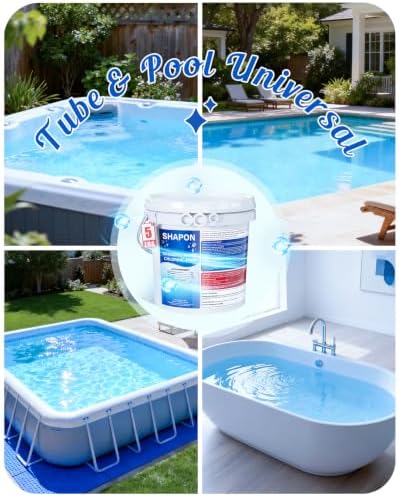 SHAPON 5lb Non-Chlorine Hot Tub Shock, Spa Oxidizer for Clear Water - Field & Pure