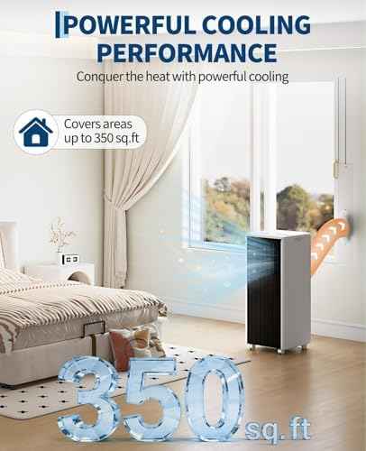 8,000 BTU Portable Air Conditioner with Sleep, Cool, Dehumidifier & Fan
