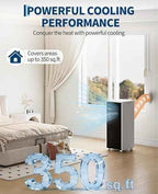 8,000 BTU Portable Air Conditioner with Sleep, Cool, Dehumidifier & Fan