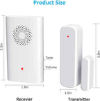 Wireless Door Sensor Chime, Door Open Alarm When Entry Business/Office/Store