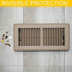 MODERN WAVE - Floor Air Vent Cover Screen - Floor Register Trap Mesh Filter Net (5-Pack, 4"x12")