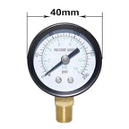 Joywayus Pressure Gauge 0 to 200 PSI Brass 1/8" Male NPT Thread Lower Mount - Image 3