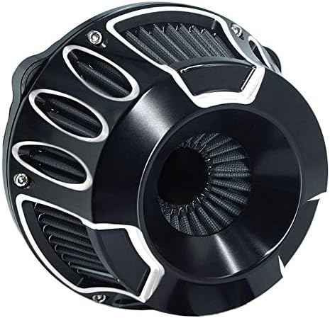 Air Intake Filter Motorcycle Air Cleaner Cnc Cut Kit Black for Harley Touring Street Glide 2008 - 2016 Softail 2016 - 2017 Fitment - C
