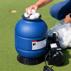 XtremepowerUS 13" Sand Filter Above Ground Pools Pump 2400GPH 4-Way Valve Swimming Pool with Pool Pump 10,000GAL Capacity
