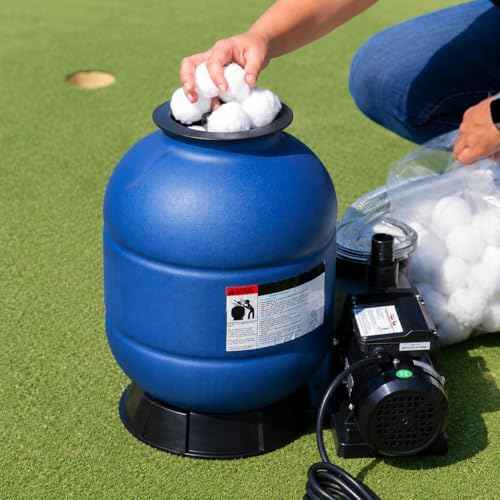 XtremepowerUS 13" Sand Filter Above Ground Pools Pump 2400GPH 4-Way Valve Swimming Pool with Pool Pump 10,000GAL Capacity