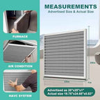 20x25x1 Reusable Electrostatic Air Filter, MERV 8 Washable HVAC AC Furnace Filter, Lasts a Lifetime, Permanent Air Replacement Filter, Breathe Fresher Home & Office(Actual Size: 19.75x24.65x0.82 Inch)