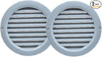 VENTS-US - 6" Round Plastic Vent Cover in Light Grey - Compatible with a 6 Inch by VENTS-US