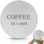 Puck Screen 58.5mm Reusable Puck Screen for Espresso Portafilter, 1.7mm Thickness 150μm 316 Stainless Steel Screen Filter Basket Compatible with Espresso Machine
