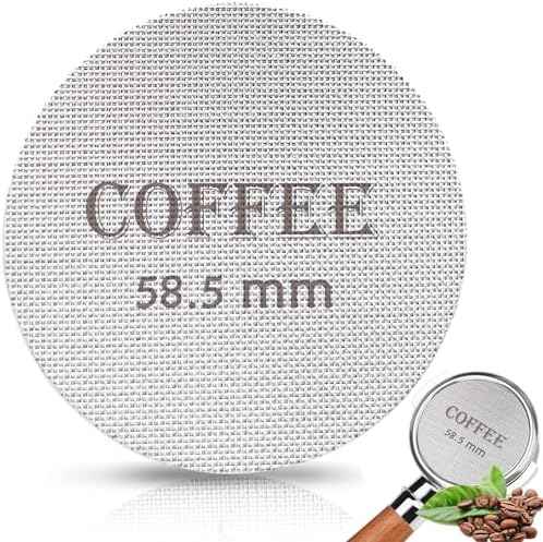 Puck Screen 58.5mm Reusable Puck Screen for Espresso Portafilter, 1.7mm Thickness 150μm 316 Stainless Steel Screen Filter Basket Compatible with Espresso Machine