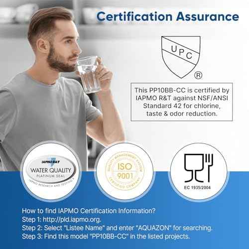 PUREPLUS 5 Micron 10" x 4.5" Whole House Sediment and Carbon Water Filter Replacement Cartridge for GE FXHTC, GXWH40L, GXWH35F, GNWH38S, Culligan RFC-BBSA, WRC25HD, PP10BB-CC, Pentek RFC-BB, 2Pack