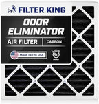 Filter King 12x12x1 Air Filter | 4-PACK | Carbon MERV 8 HVAC Pleated A/C Furnace Filters | MADE IN USA | Actual Size: 11.5 x 11.5 x .75"