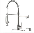 Fapully Commercial Pull Down Kitchen Sink Faucet by Fapully